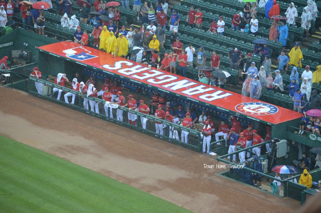 Rangers DugOut vs. Angels 09/28/2013