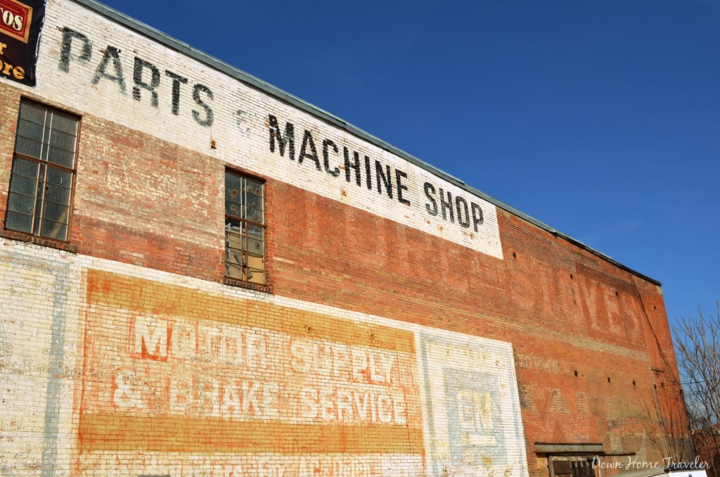 Fort Worth, Brick buildings, paintings, Texas