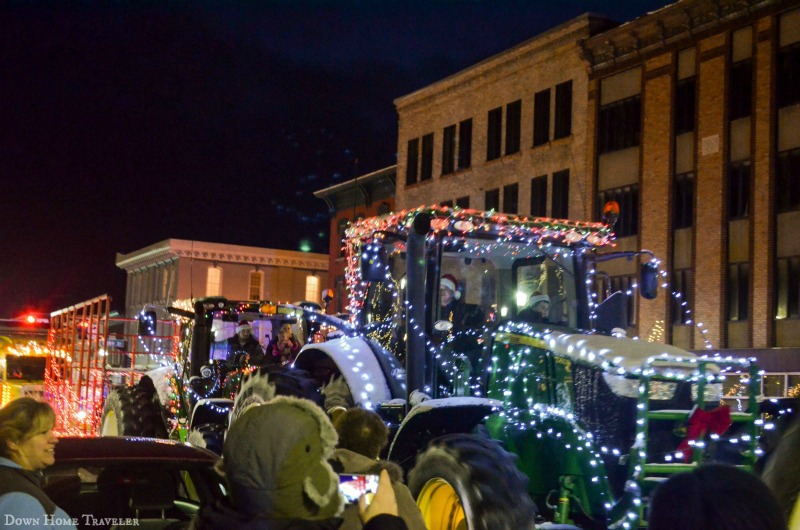 Tractor Parade, Christmas Parade, Dairy Farmer Parade, St. Albans, Vermont, St. Albans Co-op